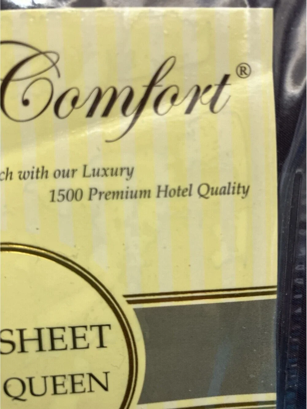 Elegant Comfort Flat Sheet Full/Queen 1500 Thread Quality New Eggplant